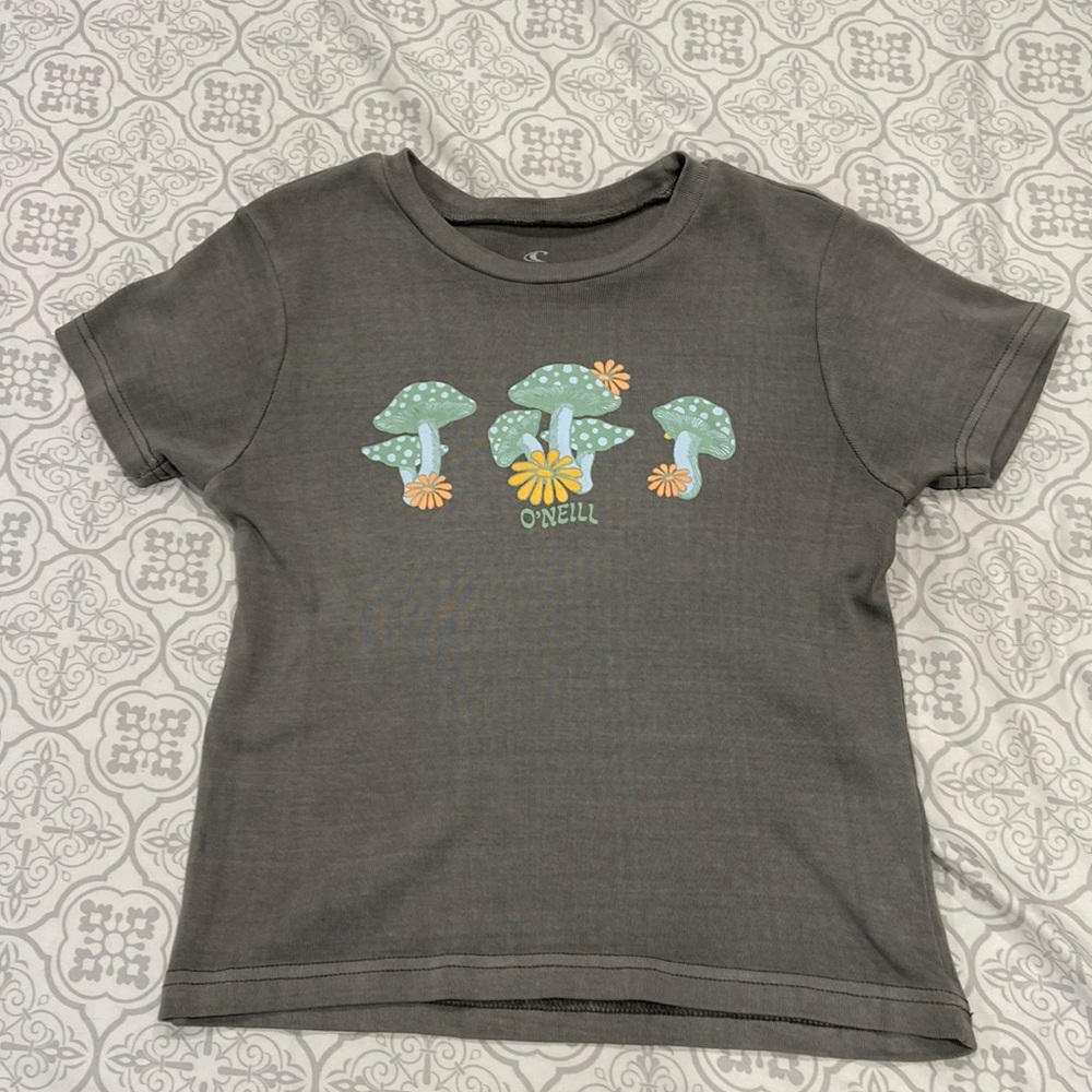 Grey mushroom shirt